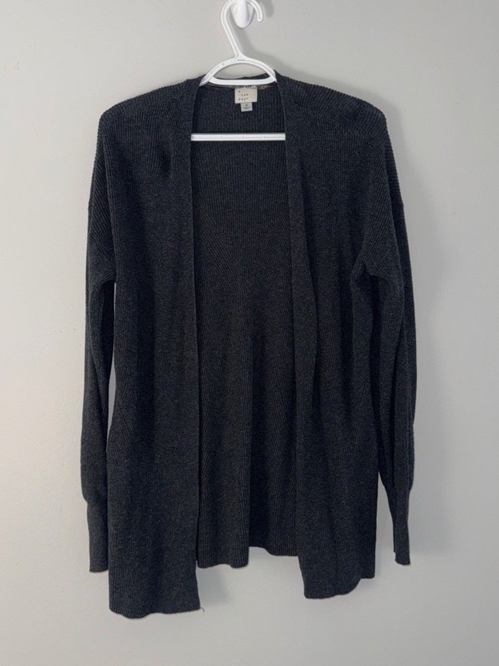 a new day Black Open-Front Long Cardigan
